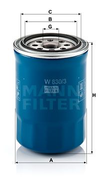 Фильтр масляный MANN-FILTER W8303