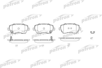 Колодки тормозные дисковые передние PATRON PBP4069