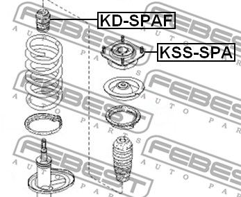 Отбойник амортизатора переднего FEBEST KDSPAF