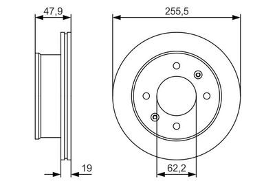 Диск тормозной BOSCH 0986479S21