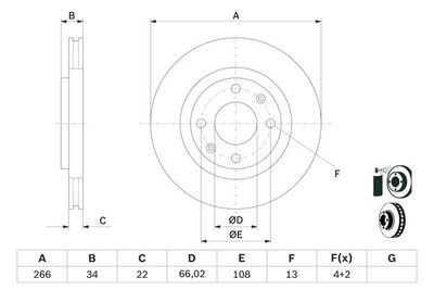 Диск тормозной передний BOSCH 0986478618