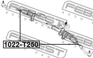 Тяга рулевая FEBEST 1022T250