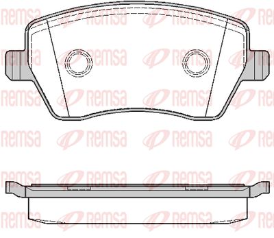Колодки тормозные передние REMSA 098700