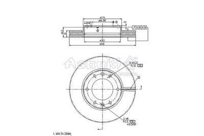 Диск тормозной PMC PRA045
