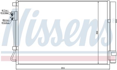 Радиатор кондиционера NISSENS 940243