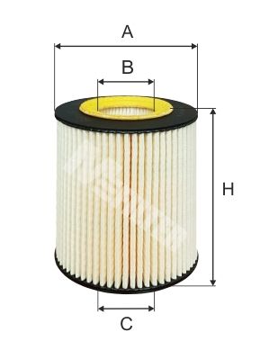 Фильтр масляный M-Filter TE647