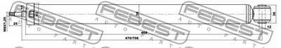 Амортизатор задний FEBEST 21656586R