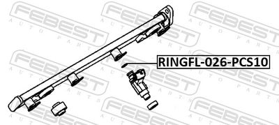 Кольцо уплотнительное форсунки MITSUBISHI 1465A188