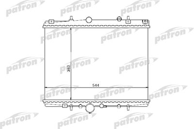 Радиатор системы охлаждения PATRON PRS3504