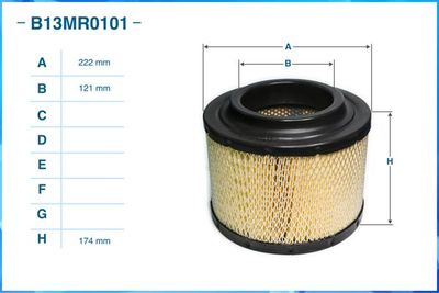 Фильтр воздушный CWORKS B13MR0101