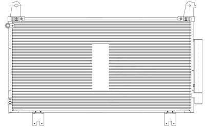 Радиатор кондиционера LUZAR LRAC2316