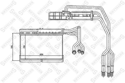 Радиатор отопителя STELLOX 1035073SX