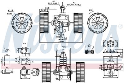 Вентилятор отопителя NISSENS 87117