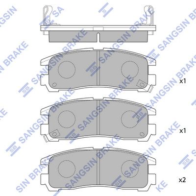 Колодки тормозные дисковые SANGSIN SP1046R