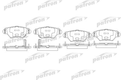 Колодки тормозные дисковые задние PATRON PBP1294