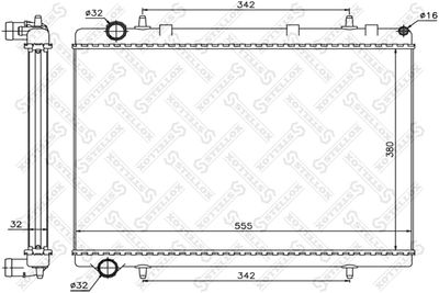 Радиатор системы охлаждения STELLOX 1026121SX