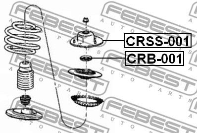 Опора амортизатора переднего FEBEST CRSS001