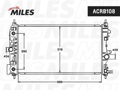 Радиатор Miles ACRB108