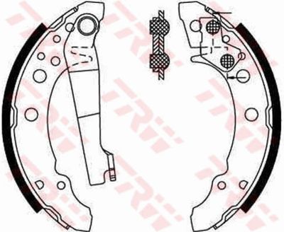 Колодки тормозные барабанные TRW GS8166