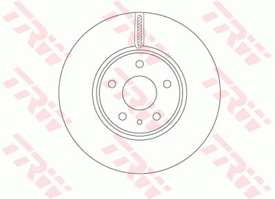 Диск тормозной передний TRW DF6811