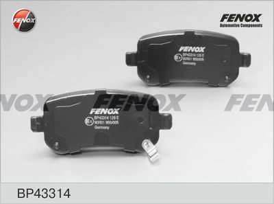 Колодки тормозные дисковые FENOX BP43314