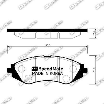 Колодки SPEEDMATE SMBPG009