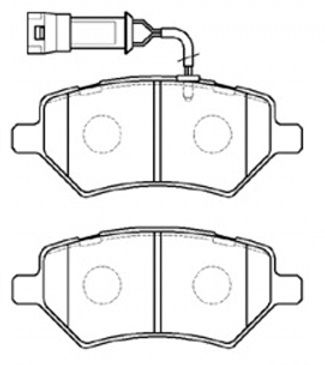 Колодки тормозные дисковые передние CHERY A133501080