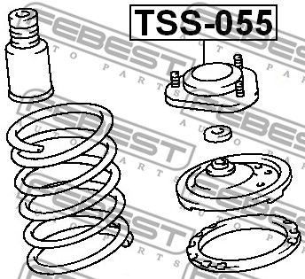 Опора амортизатора переднего FEBEST TSS055