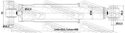 Амортизатор FEBEST 24110005R