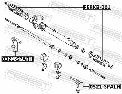 Наконечник рулевой правый FEBEST 0121SPARH