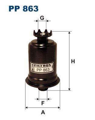 Фильтр топливный FILTRON PP863