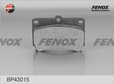 Колодки тормозные дисковые FENOX BP43015