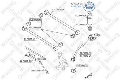 Чашка амортизатора заднего левая GM 96275836