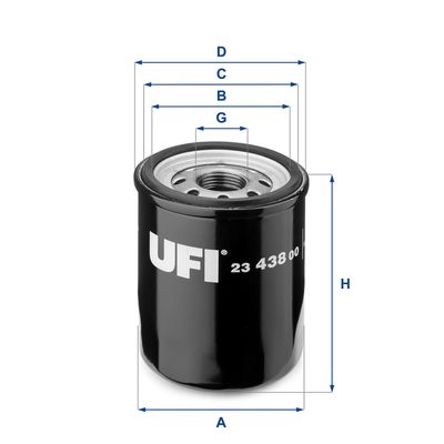 Фильтр масляный UFI 2343800