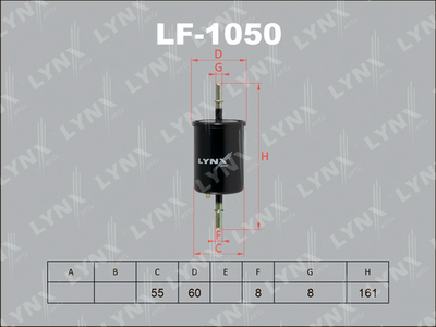 Фильтр топливный LYNXauto LF1050
