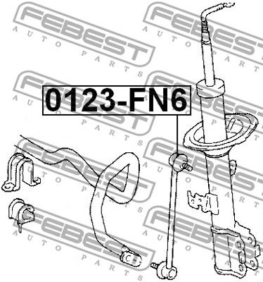 Тяга стабилизатора FEBEST 0123FN6