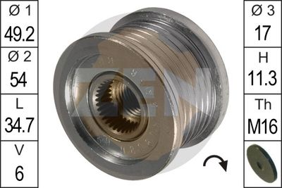 Шкив генератора ZEN ZN5456