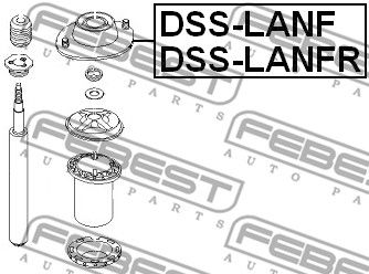Опора амортизатора переднего левая FEBEST DSSLANF