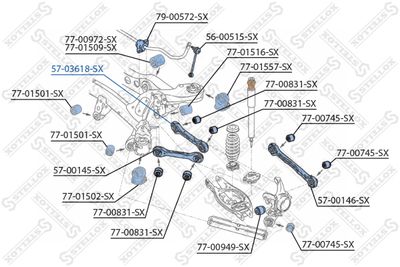 Рычаг подвески STELLOX 5703618SX