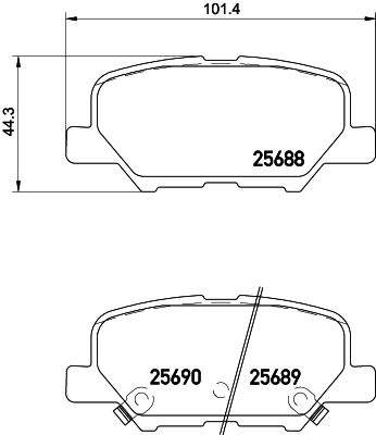 Колодки тормозные дисковые задние Nisshinbo NP5038