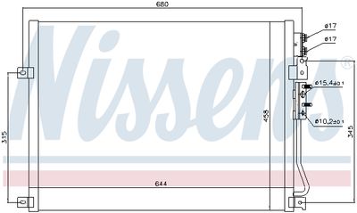 Радиатор кондиционера NISSENS 94931