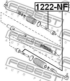 Тяга рулевая FEBEST 1222NF