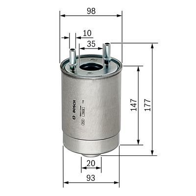 Фильтр топливный BOSCH F026402067