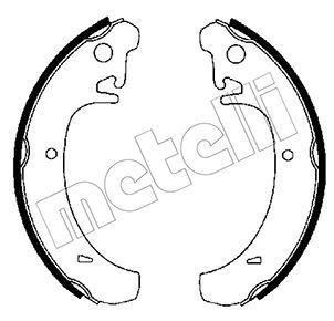 Колодки тормозные барабанные METELLI 530456