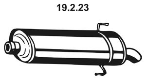 Глушитель задняя часть POLMOSTROW 19223