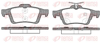 Колодки тормозные задние REMSA 084270