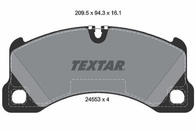 Колодки тормозные передние TEXTAR 2455301