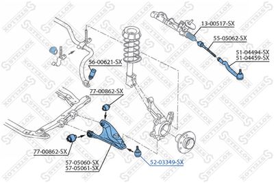 Опора шаровая STELLOX 5203349SX