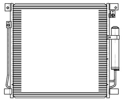 Радиатор кондиционера LUZAR LRAC1150