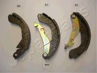 Колодки тормозные задние барабанные JAPANPARTS GFW03AF